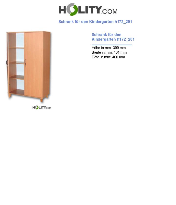 Schrank für den Kindergarten h172_201