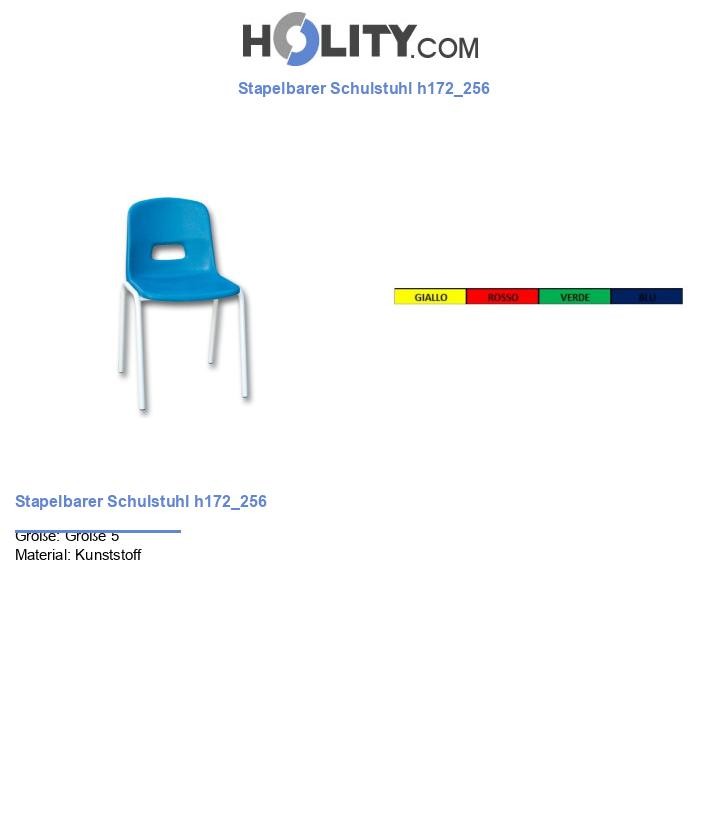 Stapelbarer Schulstuhl h172_256
