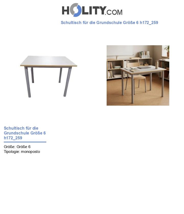 Schultisch für die Grundschule Größe 6 h172_259