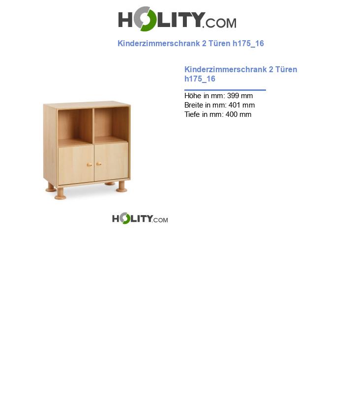 Kinderzimmerschrank 2 Türen h175_16