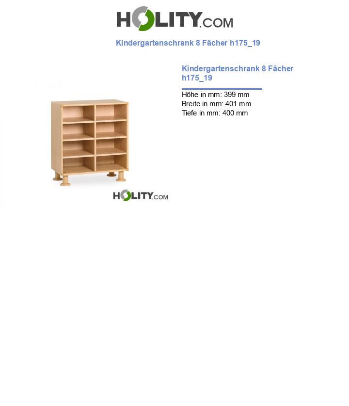 Kindergartenschrank 8 Fächer h175_19