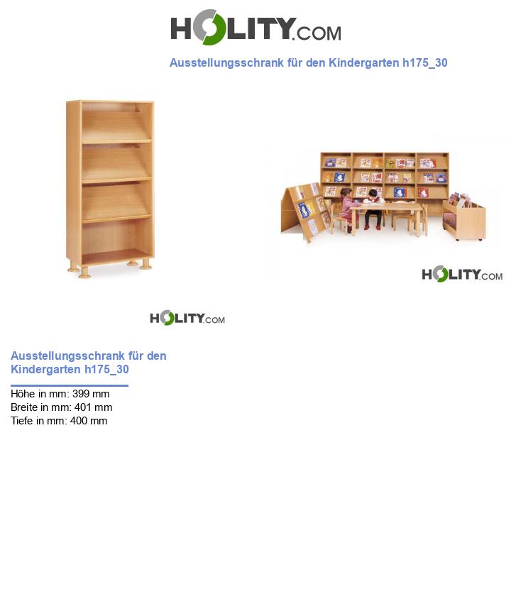 Ausstellungsschrank für den Kindergarten h175_30