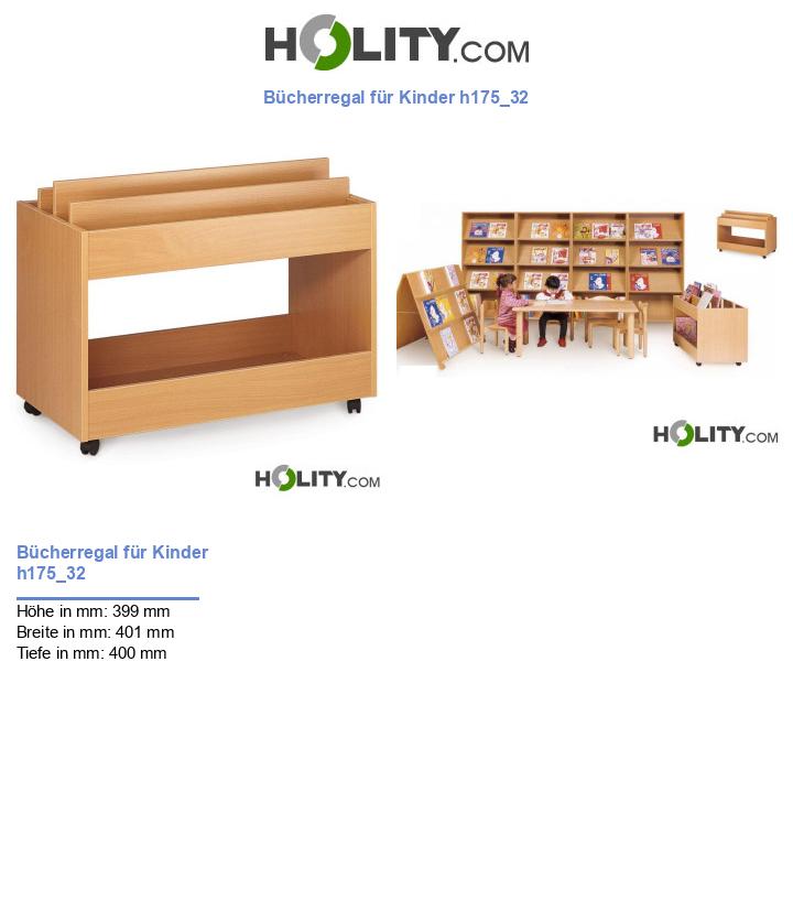 Bücherregal für Kinder h175_32