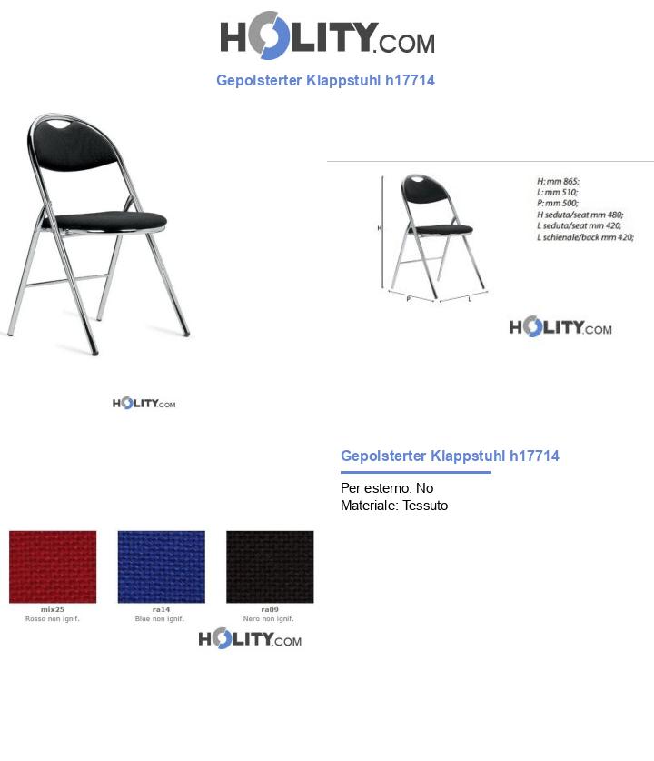 Gepolsterter Klappstuhl h17714