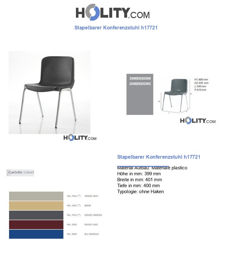 Stapelbarer Konferenzstuhl h17721