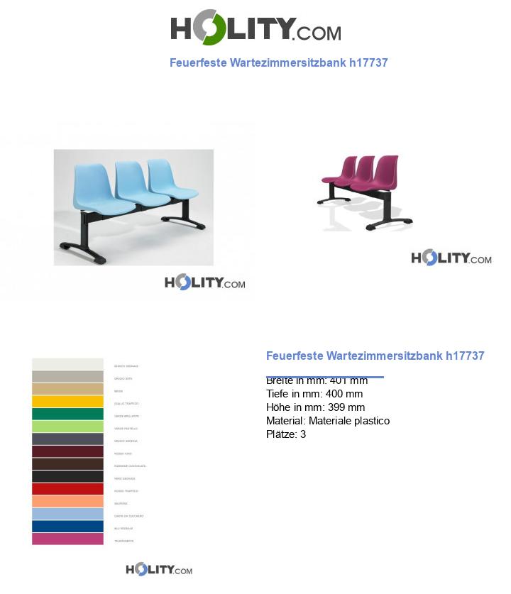 Feuerfeste Wartezimmersitzbank h17737
