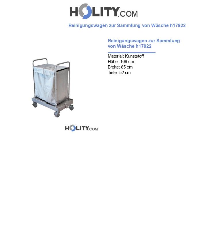 Reinigungswagen zur Sammlung von Wäsche h17922