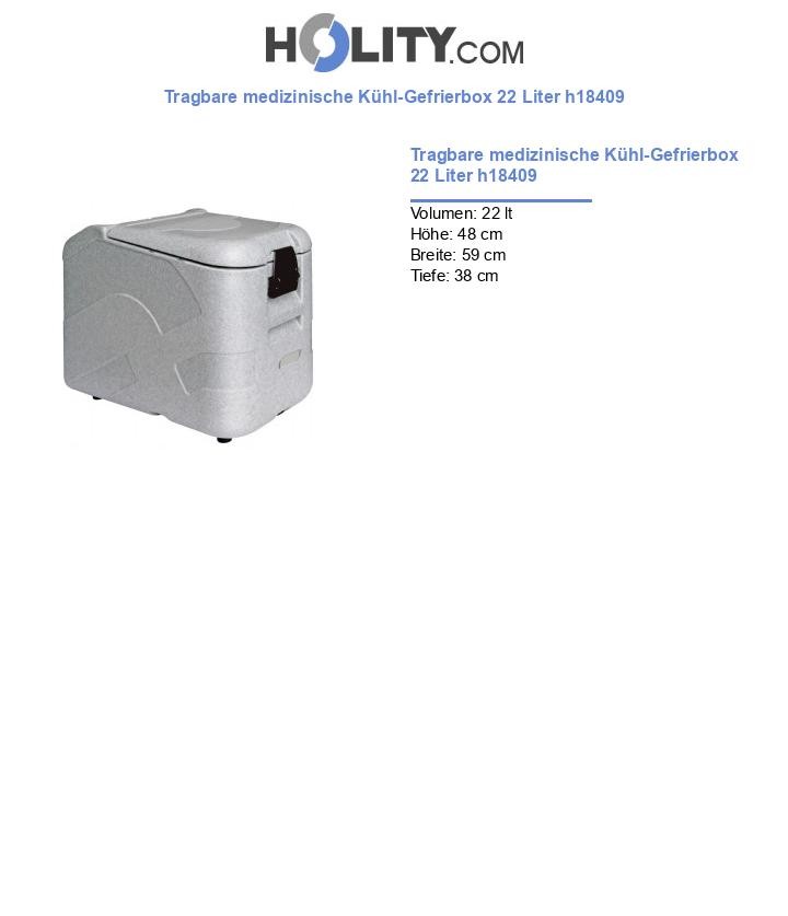Tragbare medizinische Kühl-Gefrierbox 22 Liter h18409