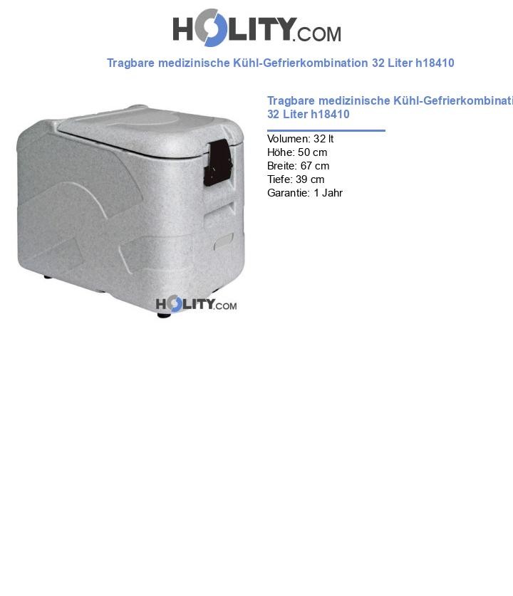 Tragbare medizinische Kühl-Gefrierkombination 32 Liter h18410