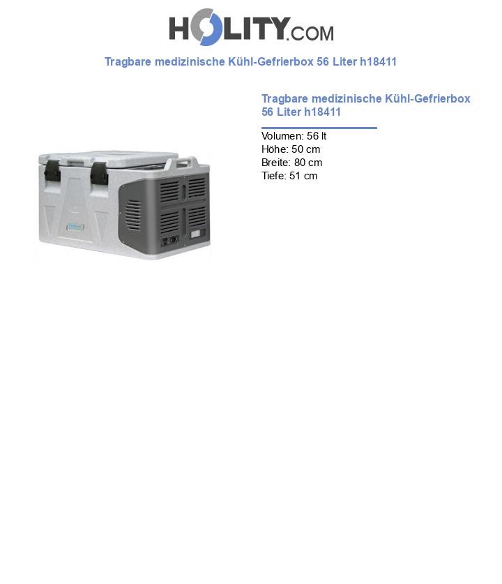 Tragbare medizinische Kühl-Gefrierbox 56 Liter h18411