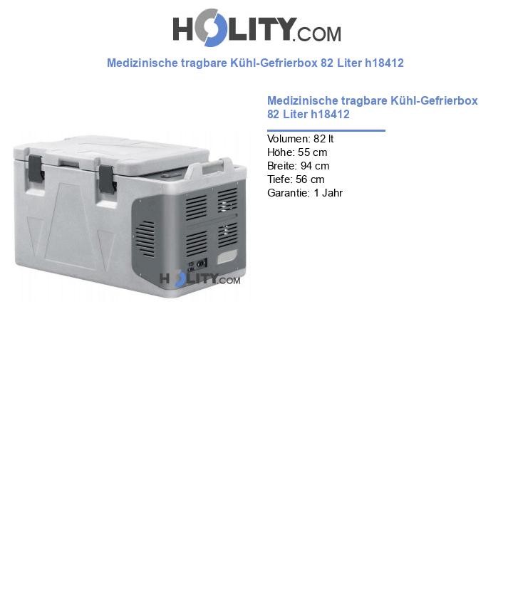 Medizinische tragbare Kühl-Gefrierbox 82 Liter h18412