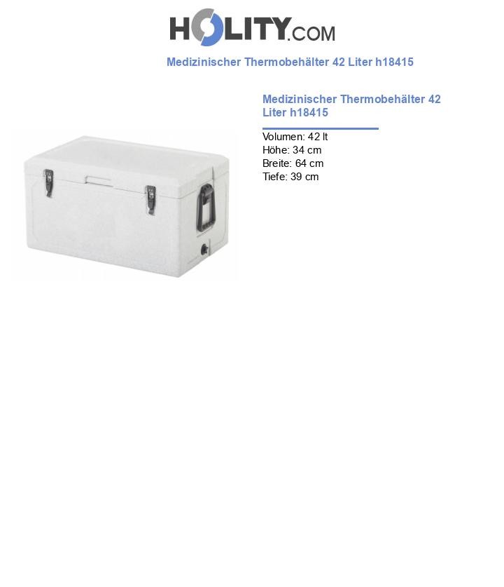 Medizinischer Thermobehälter 42 Liter h18415
