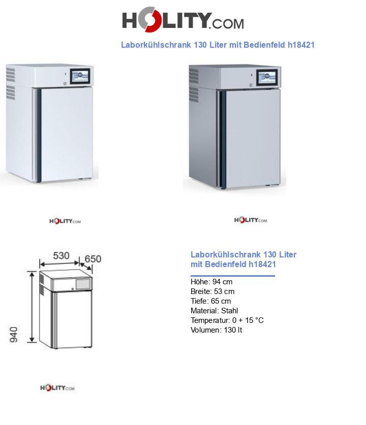 Laborkühlschrank 130 Liter mit Bedienfeld h18421