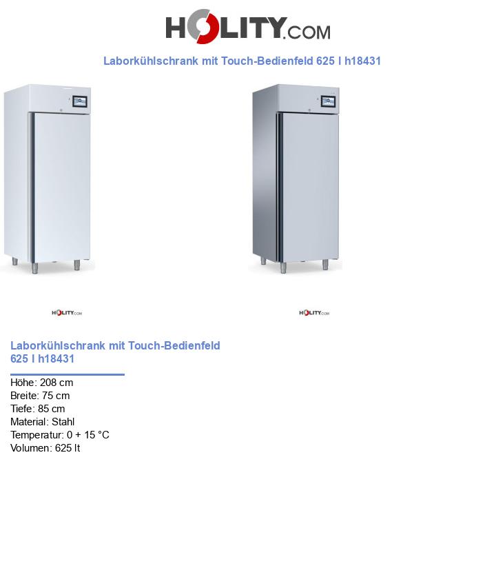 Laborkühlschrank mit Touch-Bedienfeld 625 l h18431