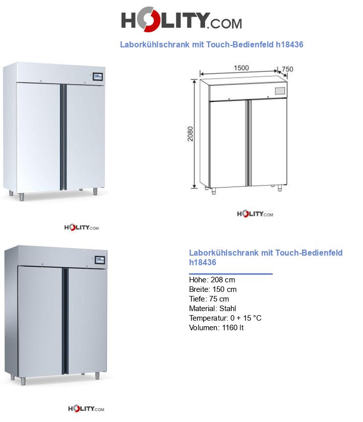 Laborkühlschrank mit Touch-Bedienfeld h18436