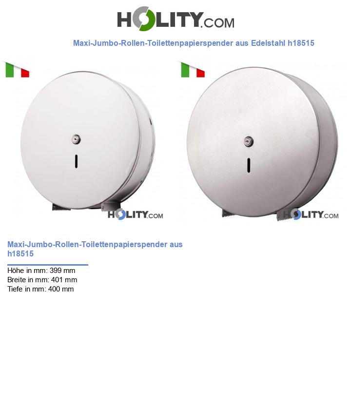 Maxi-Jumbo-Rollen-Toilettenpapierspender aus Edelstahl h18515
