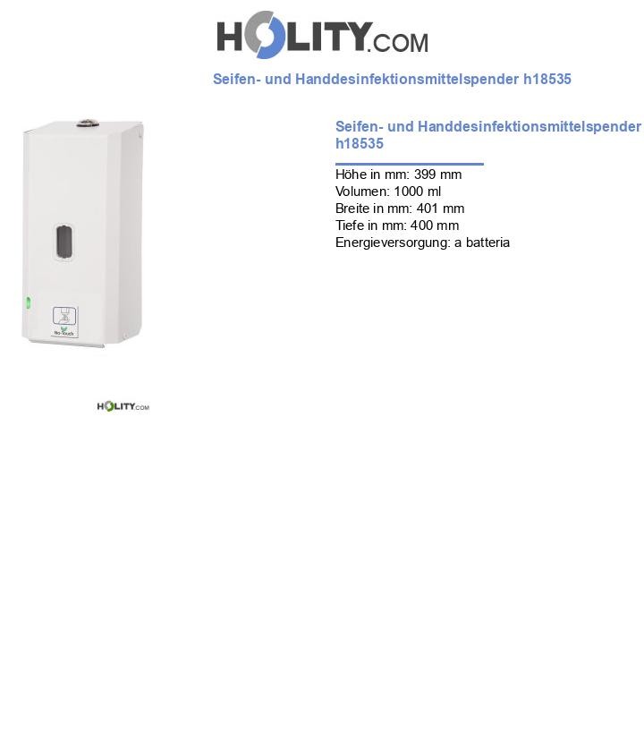 Seifen- und Handdesinfektionsmittelspender h18535