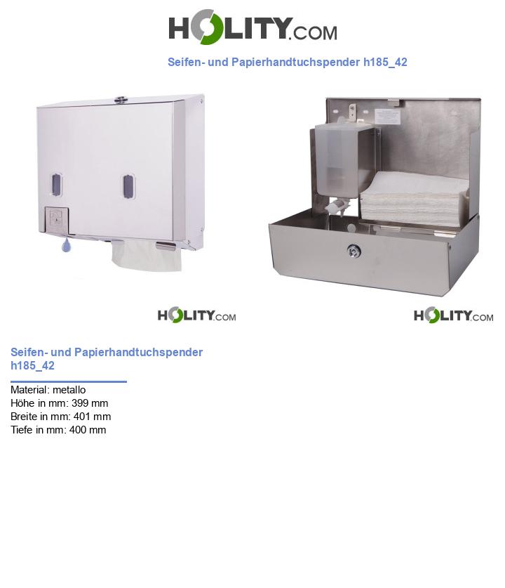 Seifen- und Papierhandtuchspender h185_42