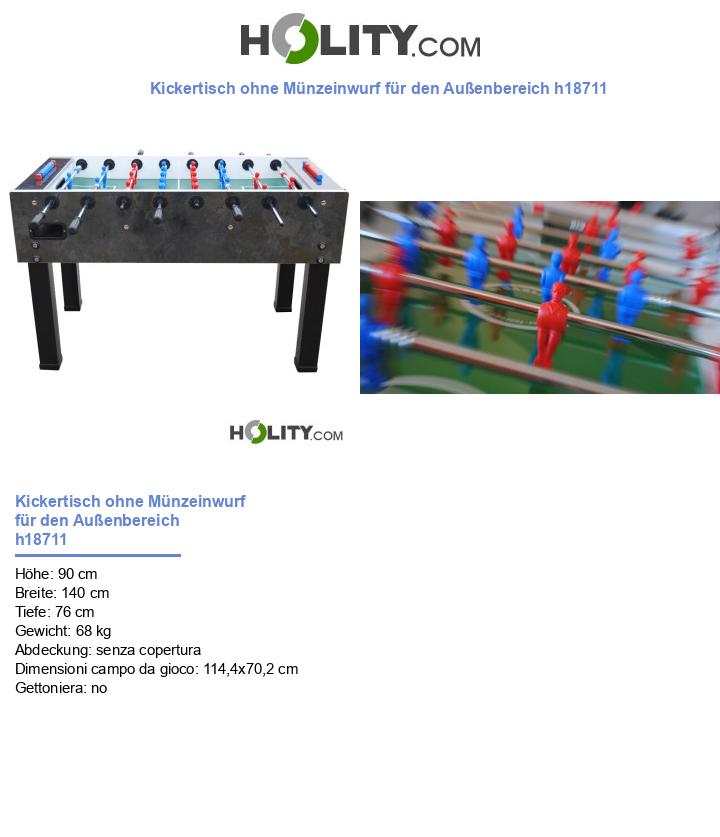 Kickertisch ohne Münzeinwurf für den Außenbereich h18711