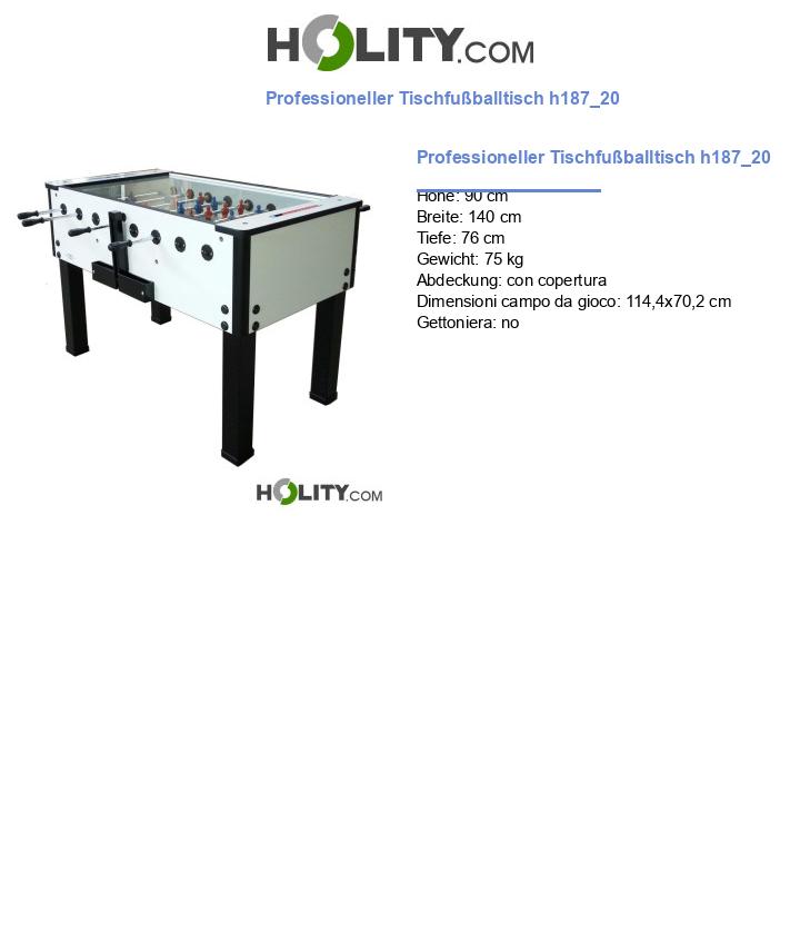 Professioneller Tischfußballtisch h187_20