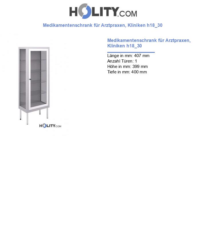 Medikamentenschrank für Arztpraxen, Kliniken h18_30