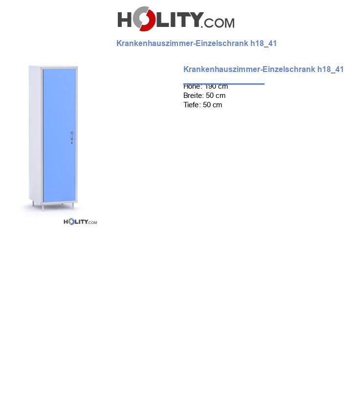 Krankenhauszimmer-Einzelschrank h18_41