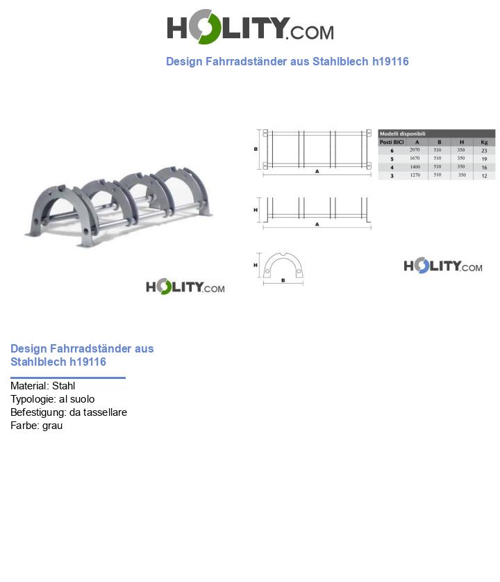 Design Fahrradständer aus Stahlblech h19116