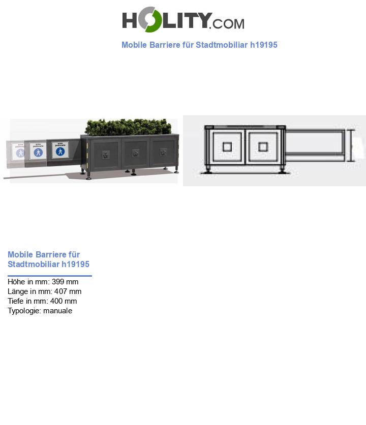 Mobile Barriere für Stadtmobiliar h19195