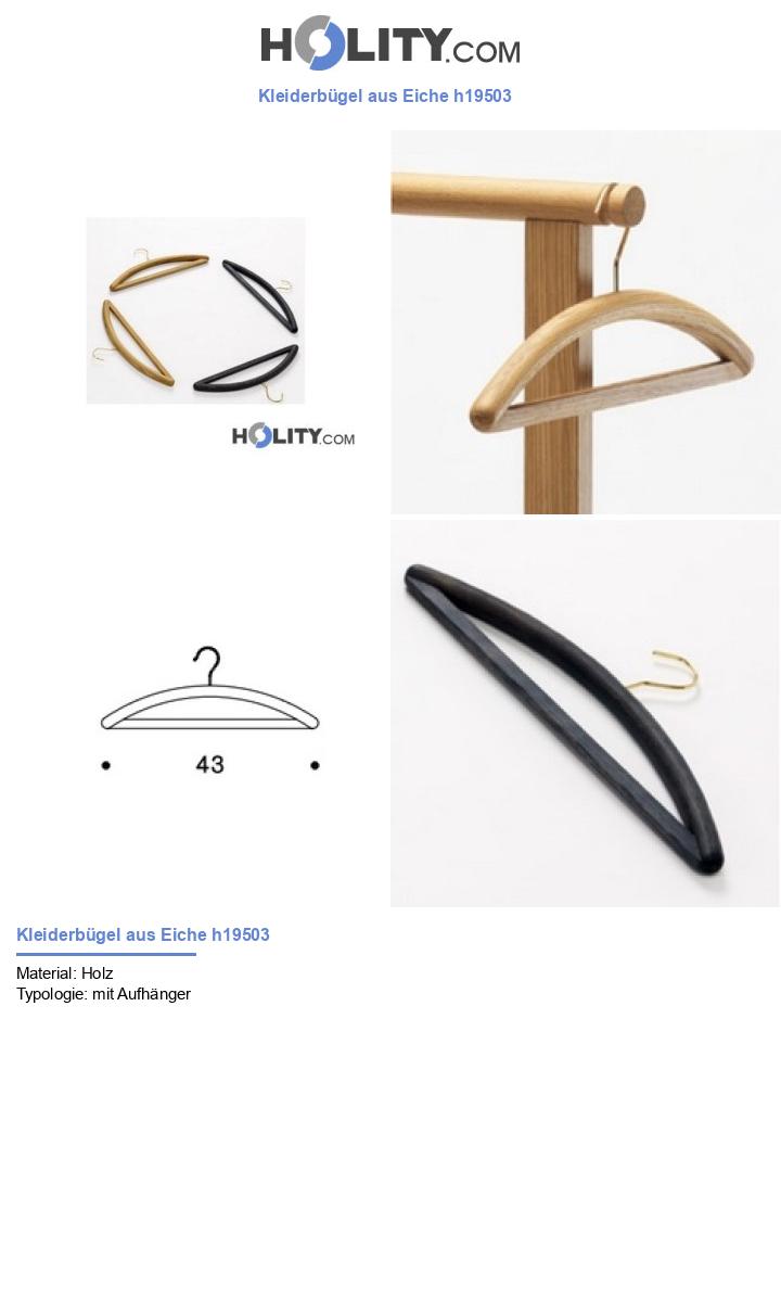 Kleiderbügel aus Eiche h19503