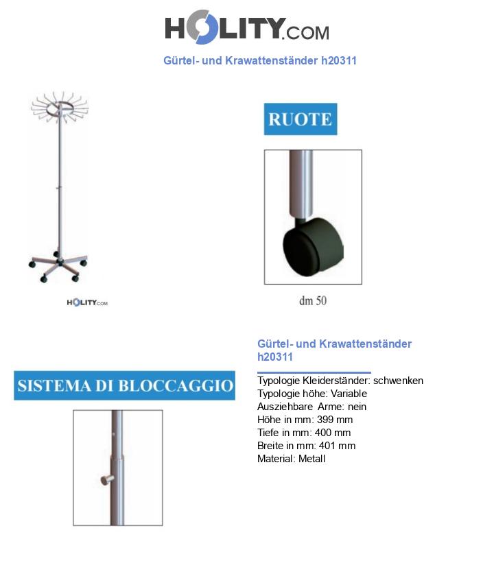 Gürtel- und Krawattenständer h20311