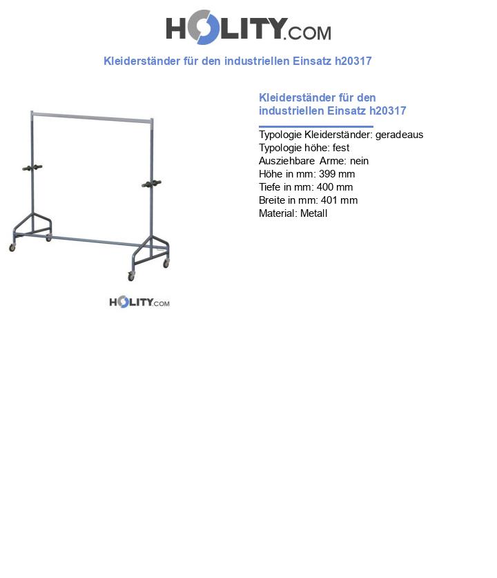 Kleiderständer für den industriellen Einsatz h20317