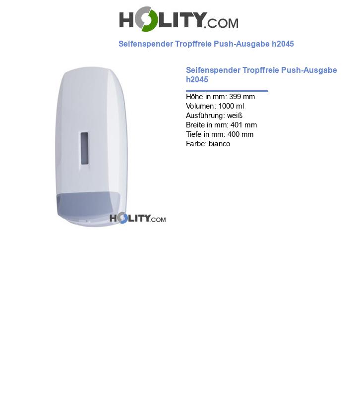 Seifenspender Tropffreie Push-Ausgabe h2045