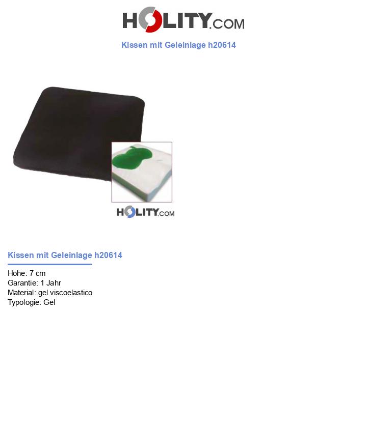 Kissen mit Geleinlage h20614