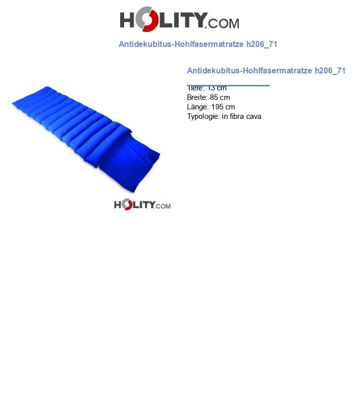 Antidekubitus-Hohlfasermatratze h206_71