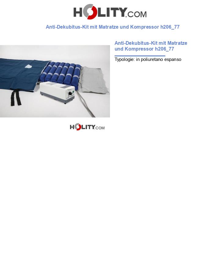 Anti-Dekubitus-Kit mit Matratze und Kompressor h206_77