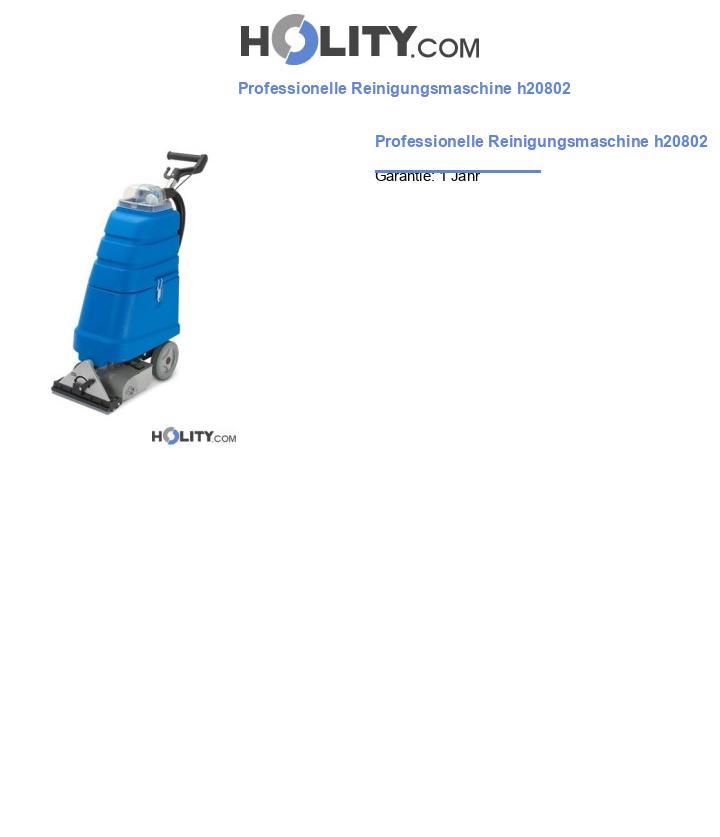 Professionelle Reinigungsmaschine h20802
