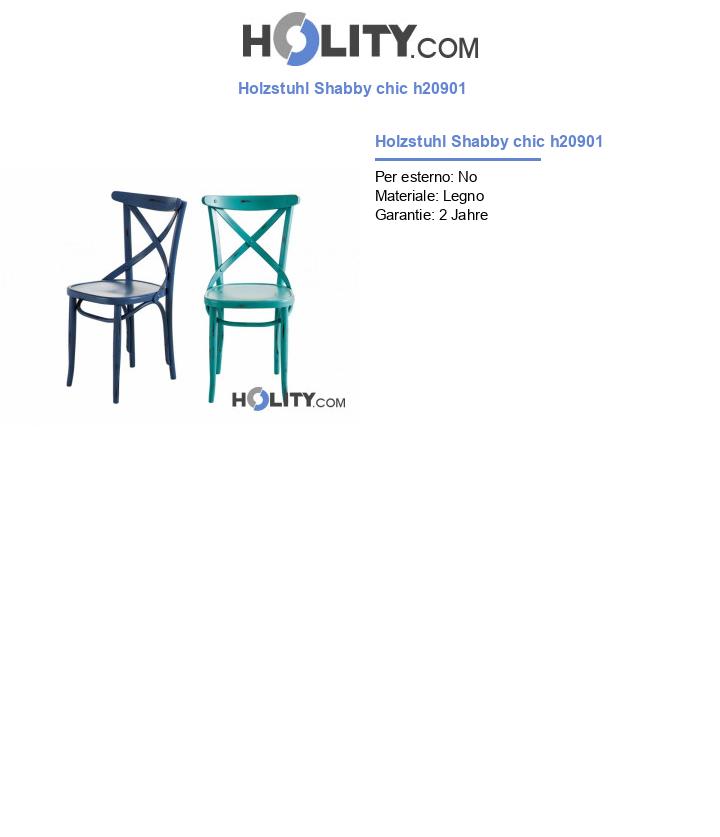 Holzstuhl Shabby chic h20901