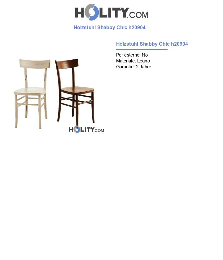 Holzstuhl Shabby Chic h20904