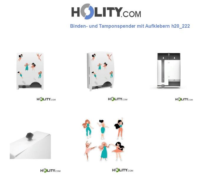 Binden- und Tamponspender mit Aufklebern h20_222