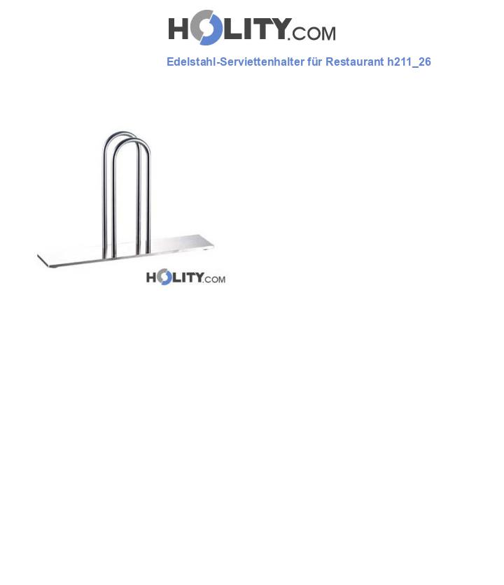 Edelstahl-Serviettenhalter für Restaurant h211_26