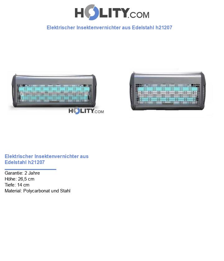 Elektrischer Insektenvernichter aus Edelstahl h21207