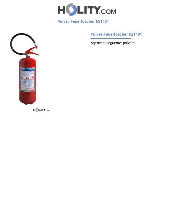 Pulver-Feuerlöscher h21401