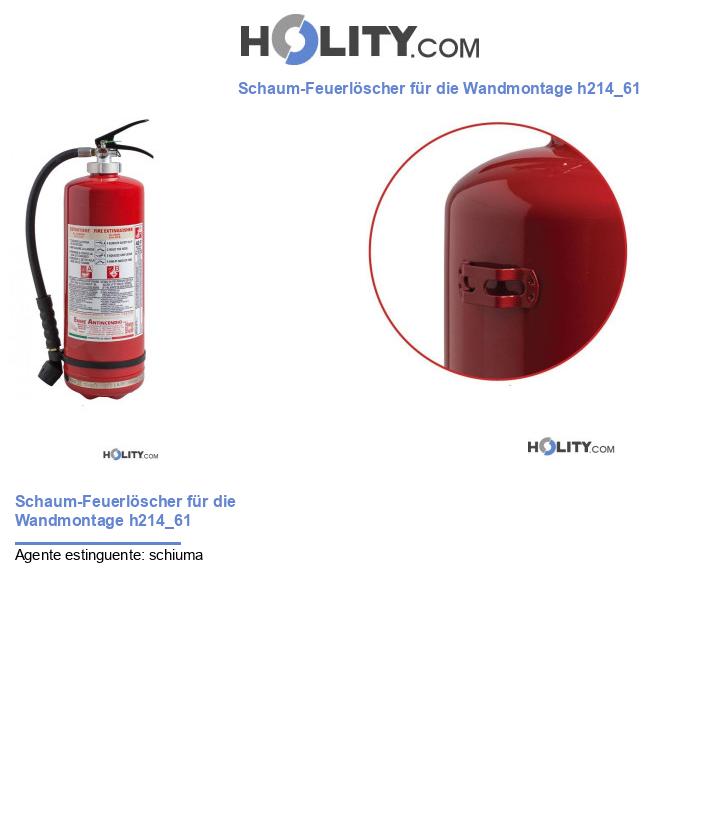 Schaum-Feuerlöscher für die Wandmontage h214_61