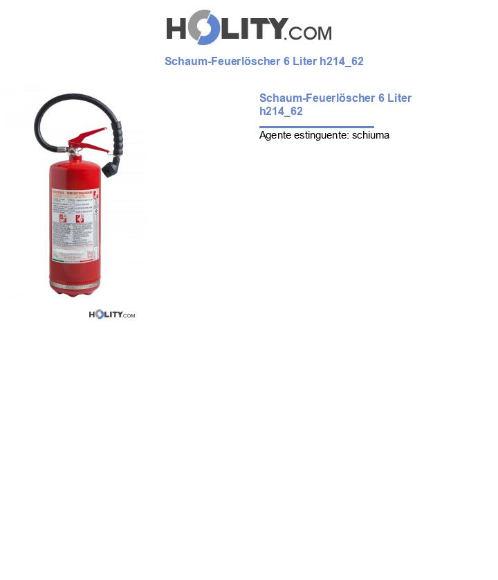 Schaum-Feuerlöscher 6 Liter h214_62