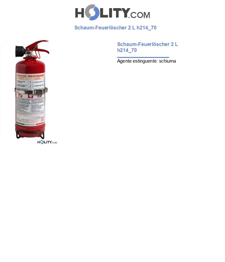 Schaum-Feuerlöscher 2 L h214_70