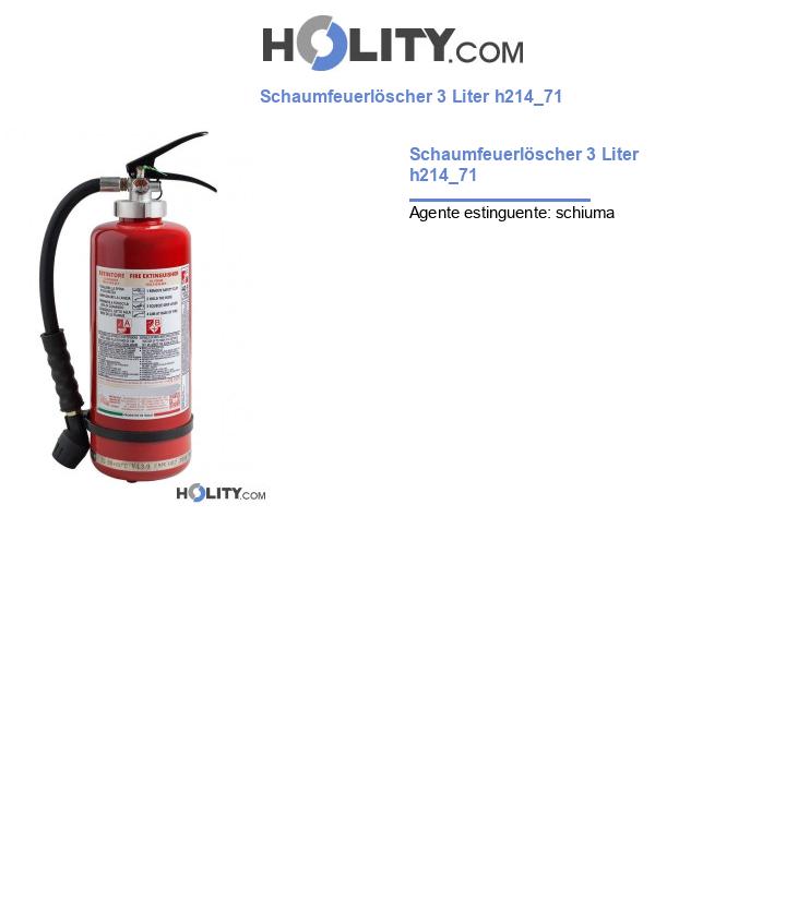 Schaumfeuerlöscher 3 Liter h214_71