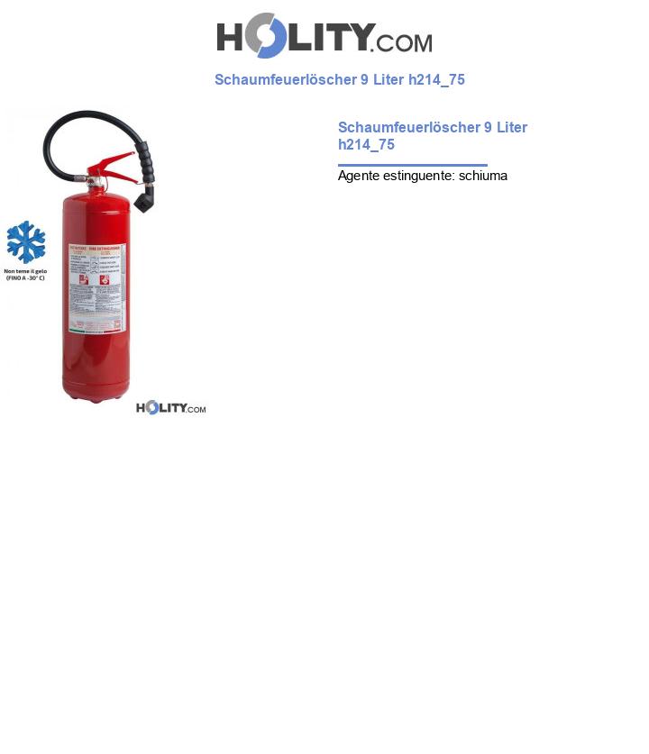 Schaumfeuerlöscher 9 Liter h214_75