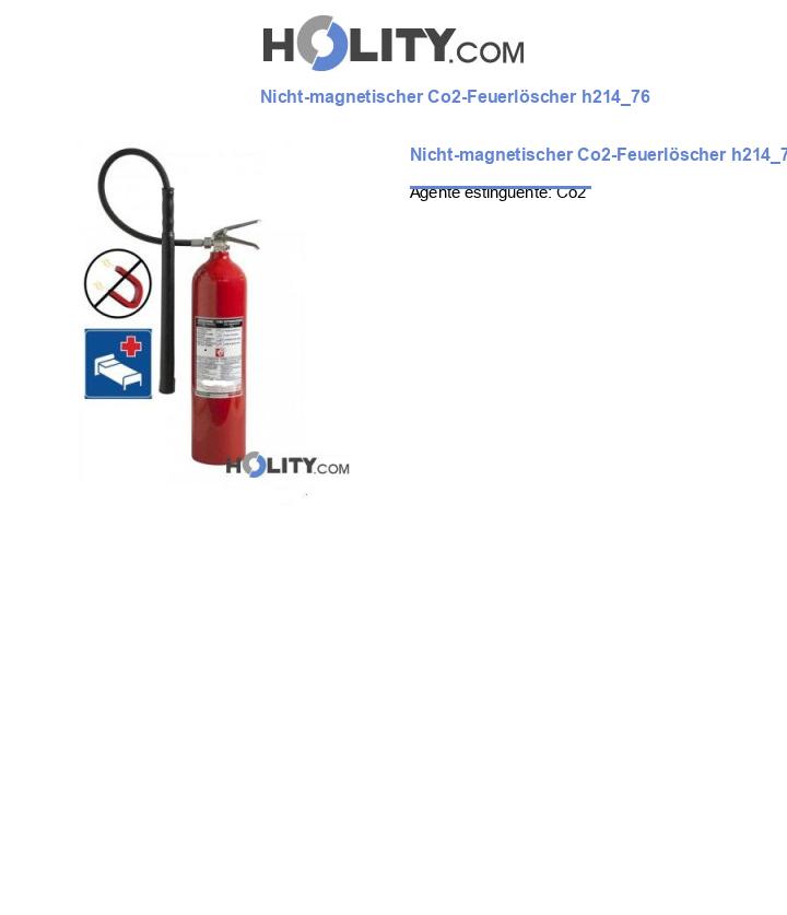 Nicht-magnetischer Co2-Feuerlöscher h214_76