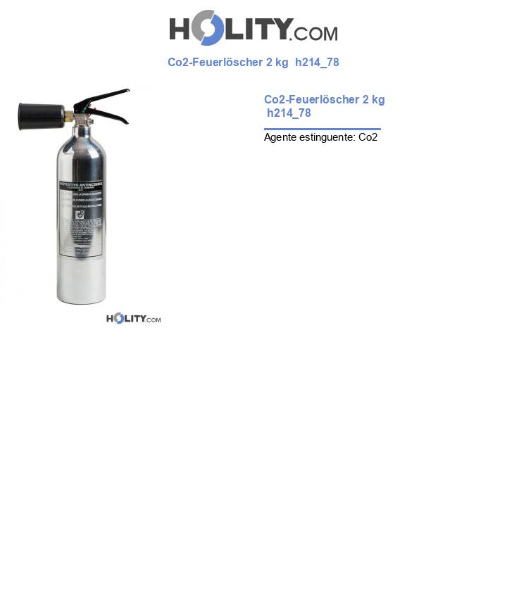 Co2-Feuerlöscher 2 kg  h214_78