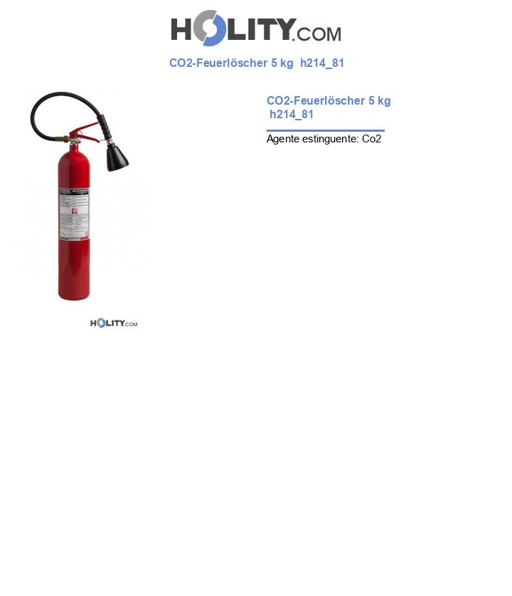 CO2-Feuerlöscher 5 kg  h214_81